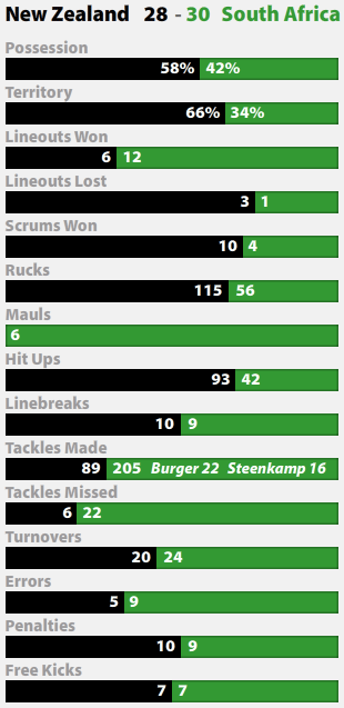 NZ v SA Stats : 12 July 2008